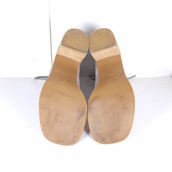 Jeffrey Campbell Women's Cors US7,5 Taupe Suede Square Toe Lace-up Ankle Booties - Picture 11 of 16